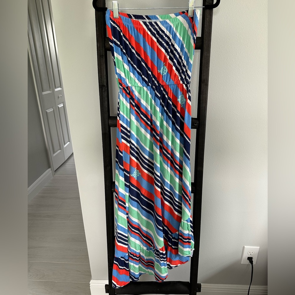 Lilly Pulitzer nautical stripped midi dress